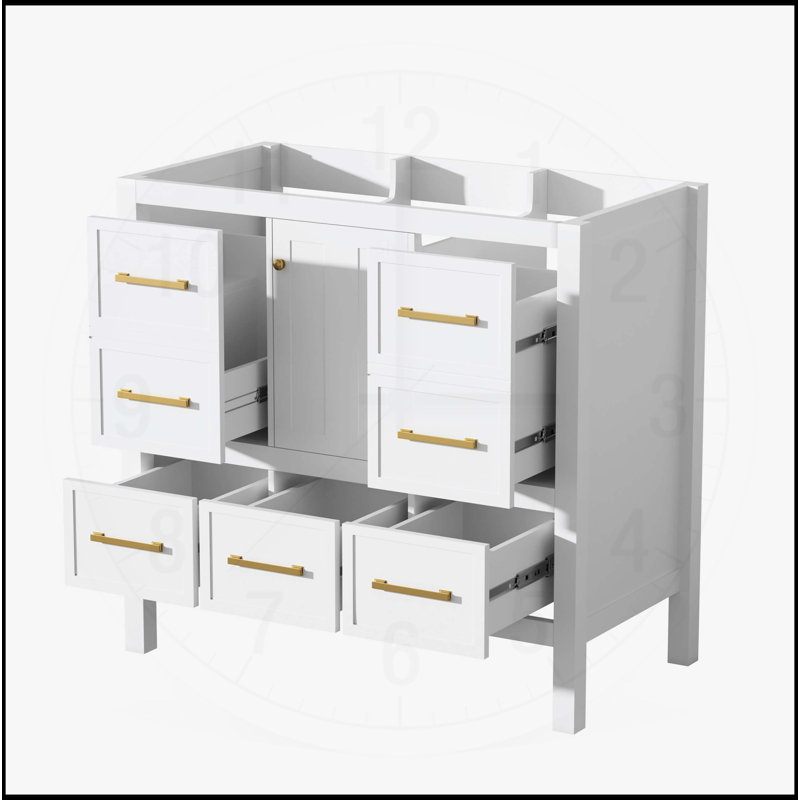 Meuble-lavabo 36 po sans lavabo, Blanc