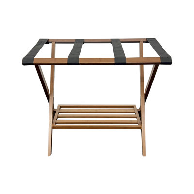 Porte-bagages pliant en bambou