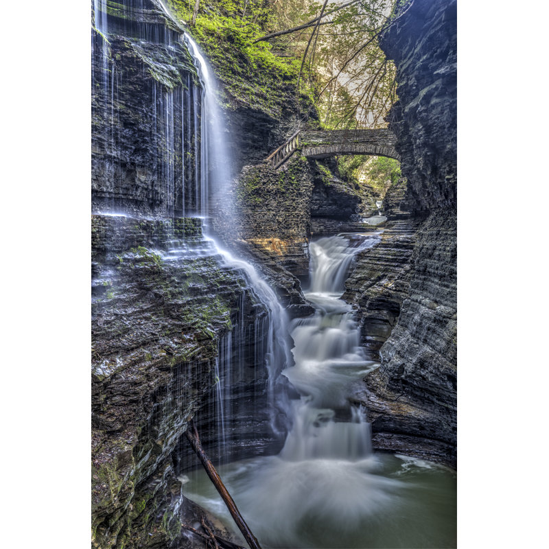 Watkins Glen State Park by Kickstand - No Frame Print on Canvas, 46cm H x 30cm W