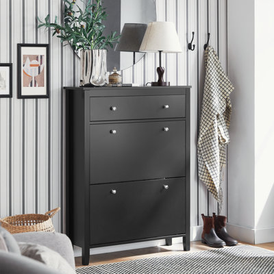 12 Pair Flip Down Shoe Storage