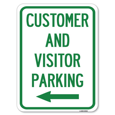 Customer And Visitor Parking (With Left Arrow)/24216