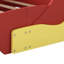 Lit plateforme en forme de voiture de course avec roulettes, conception durable et rails de sécurité-2074786976-2074786991