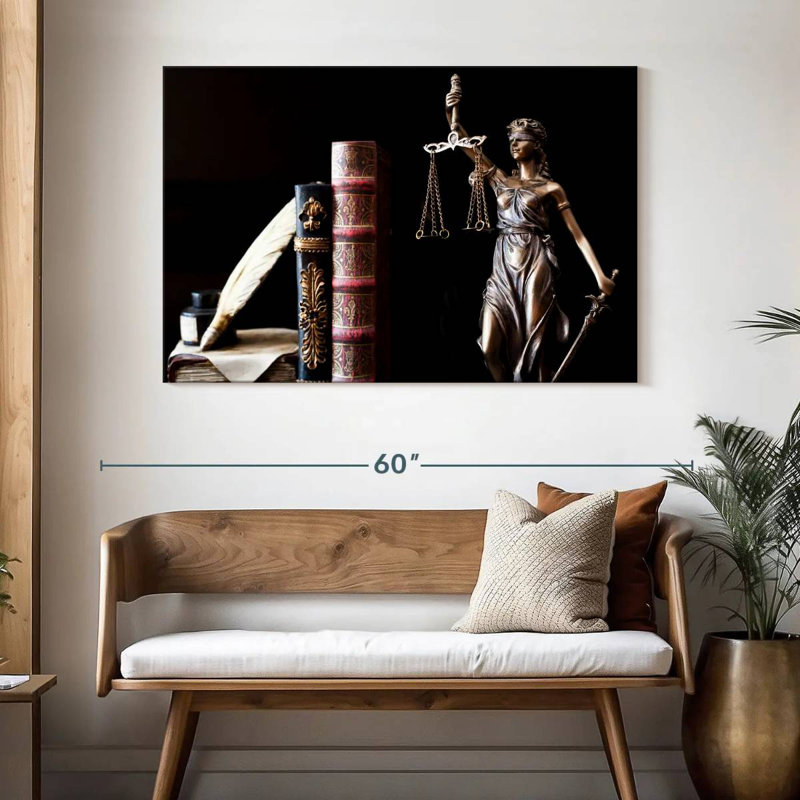 Alcaraz Lady Justice, 32" H x 48" W