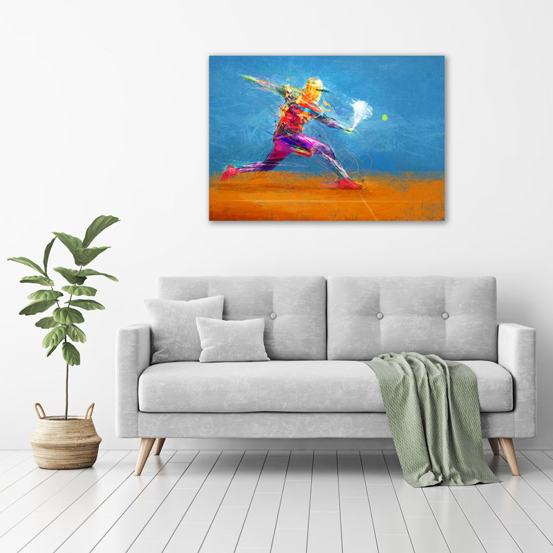 Tennis Player - Wrapped Canvas Print