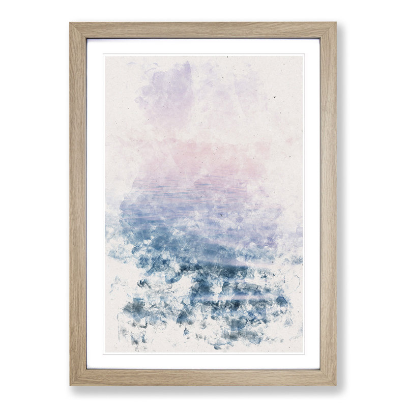 Lake Garda Italy - Picture Frame Painting Print, 33cm H x 24cm W x 2cm D, Oak Framed