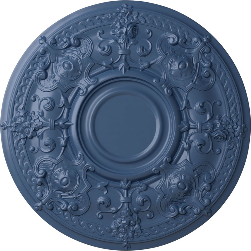 Endurathane Oslo Ceiling Medallion, 28 1/8"OD x 1 3/4"P (Fits Canopies up to 10 1/2"), Hand-Painted Americana Finish