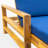 Outdoor Solid Wood Chaise Lounge With Cushion-747211306
