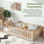 Lit plateforme simple avec clôture Giezi Kids-139651213-176622871