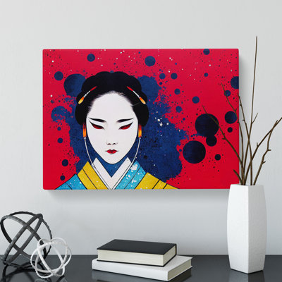 Painted Geisha Vol.4 Abstract - Wrapped Canvas