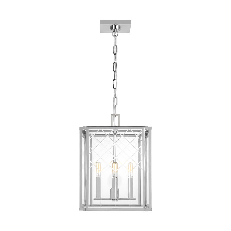 Erro 4 - Light Pendant, 17" H x 12" W x 12" D, Polished Nickel