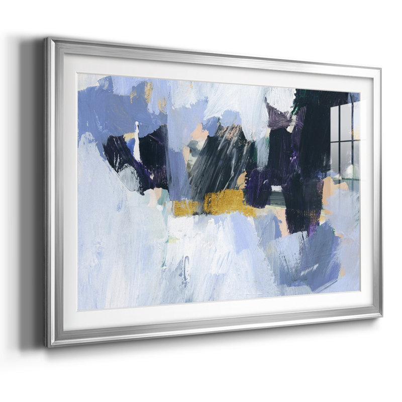 Cadre arctique avec cadre biseauté et verre biseauté arctique, Argent, H 19 po x l 27 po x P 1,5 po
