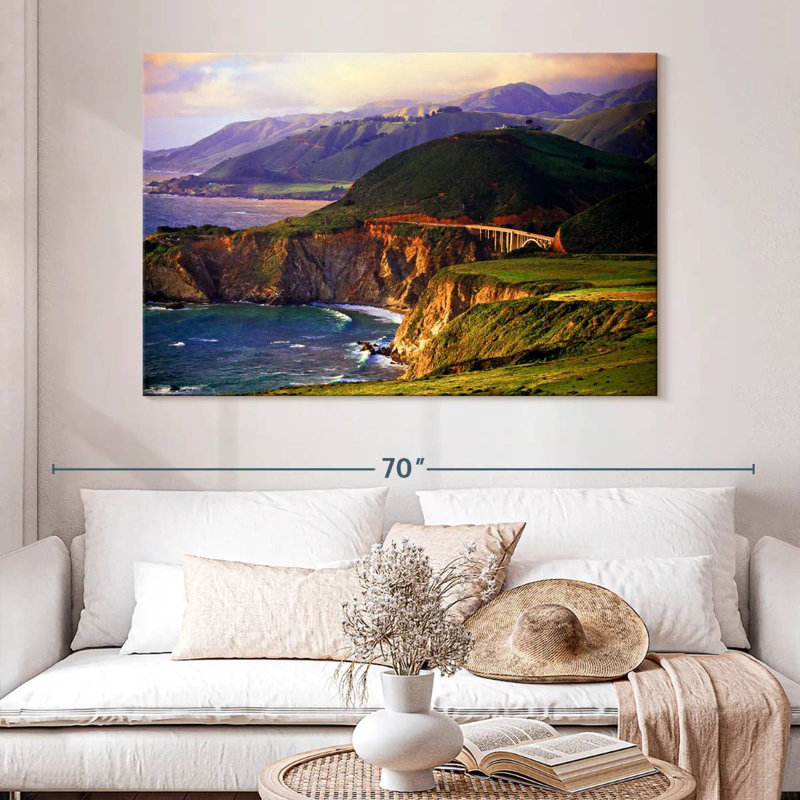 Gillard Cliffs Of Big Sur, 34" H x 51" W