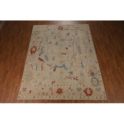 Vegetable Dye Oushak Turkish Area Rug 8