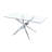 Virelli Cross-Base Glass Dining Table-286751196-321727479