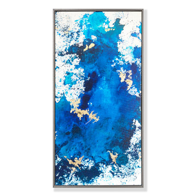 "Blue Series E" par PC Studio - Peinture sur toile encadrée