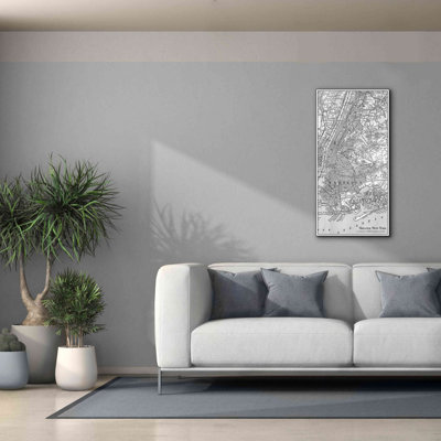 «Tinted Map of New York» par Vision Studio, art mural sur toile