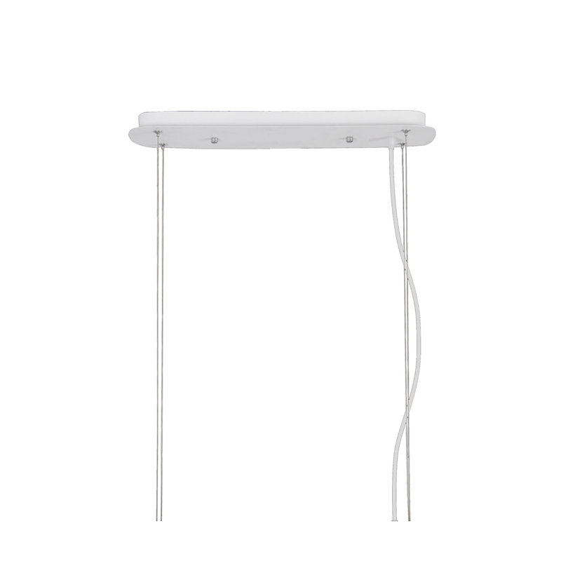 Kos 1 - Light White Cone Pendant, 150 cm H x 11 cm W x 11 cm D
