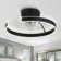Chardee 20" Flush Mounted Six Speeds Dimmable Modern LED Ceiling Fan with Remote and Light Kit Included