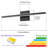 Modern Black LED Wall Sconce With Dimmable-246355812