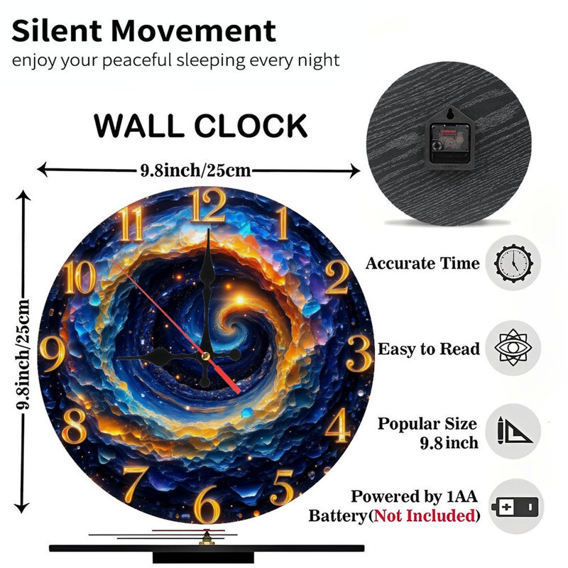 horloge cosmique spirale galaxie