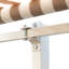 Auvent de terrasse 13 'x 8' - et eau -, manivelle manuelle, cadre en aluminium pour patio, cour, cadre de balcon, balcon pare-soleil, rayure beige
