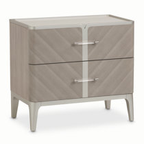 Benjara 16 2-drawer Traditional Wood Nightstand By Louis Philippe