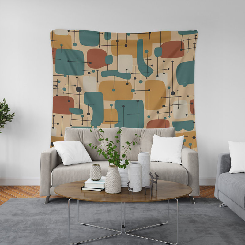 Tapisserie murale, H 80 po x l 68 po x P 0,8 po