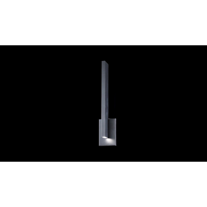 Sleek Mako LED Outdoor Wall Sconce in Brushed Aluminum