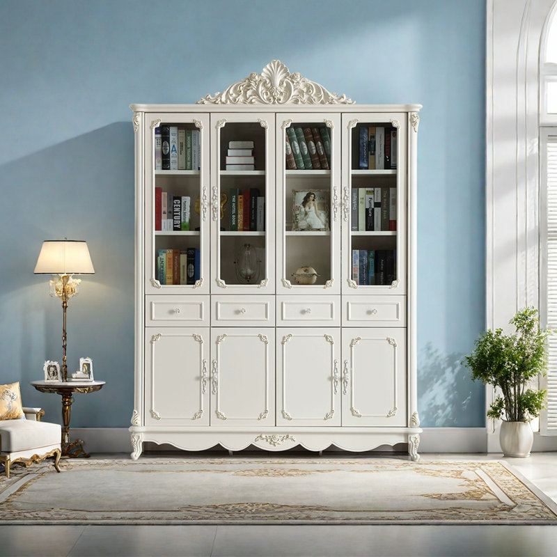 American style light luxury bookcase