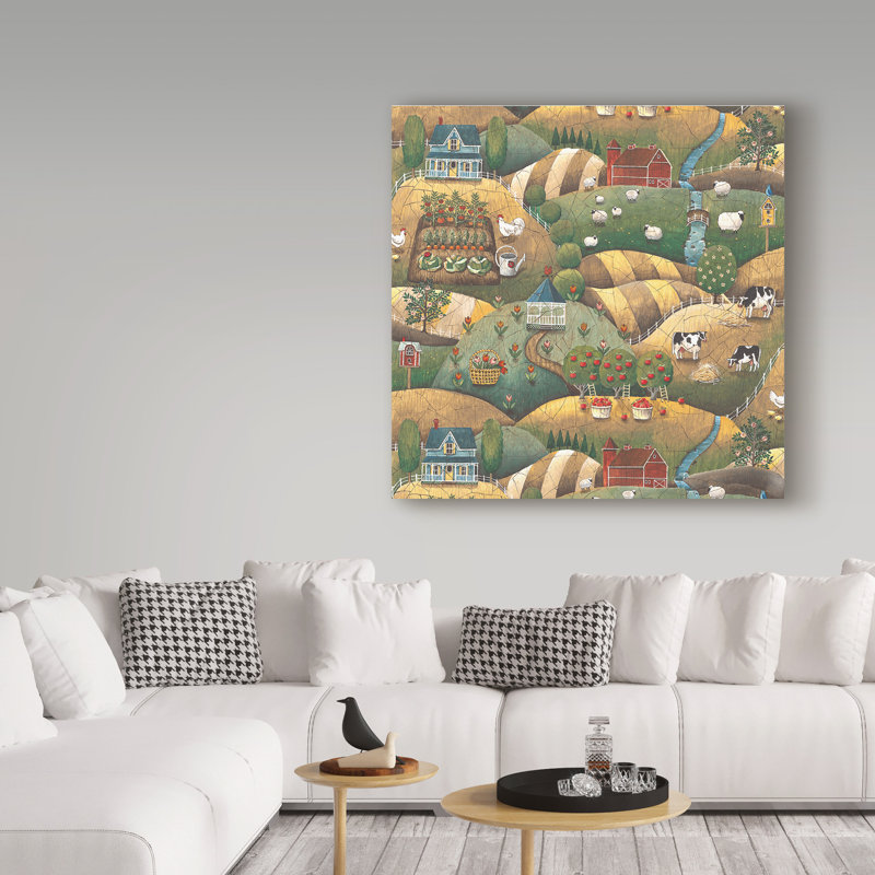 Chalets par Lisa Audit - reproduction sur toile, H 14 po x l 14 po