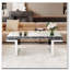 Table basse rectangulaire avec miroir