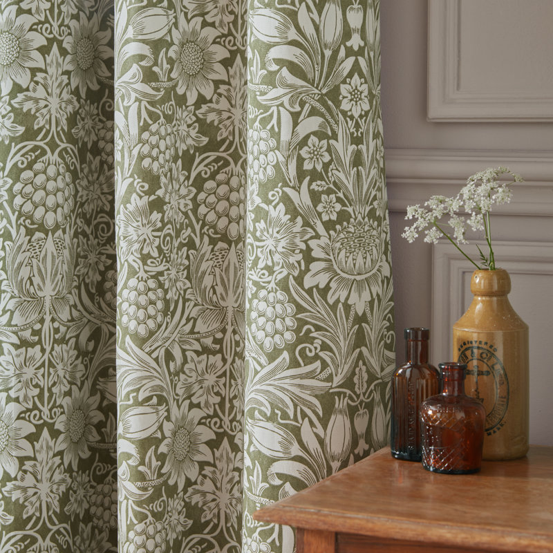 Cotton Blend Blackout Curtain Panel Pair, 168cm W x 183cm L