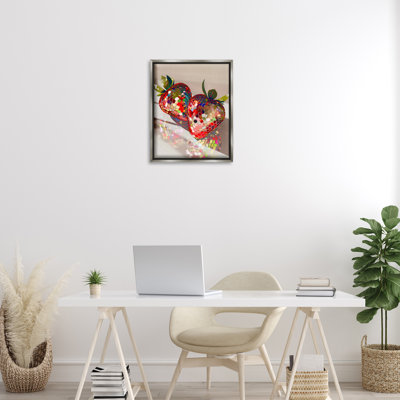 Cadre flottant Reflecting Disco Strawberries, design par Arlington Prints