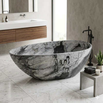 Baignoire de trempage autoportante 59 po