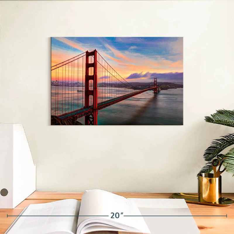 Pont Golden Gate, H 8 po x l 12 po