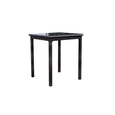 Donley Square Wicker Outdoor Bar Table , in. W 36'' in. D