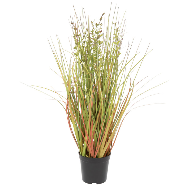 Herbe artificielle en pot, H 24 po x l 12 po x P 12 po