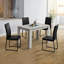 Table de salle à manger, rectangulaire, 48 po, petite, cuisine, salle à manger, stratifié gris, contemporain, moderne