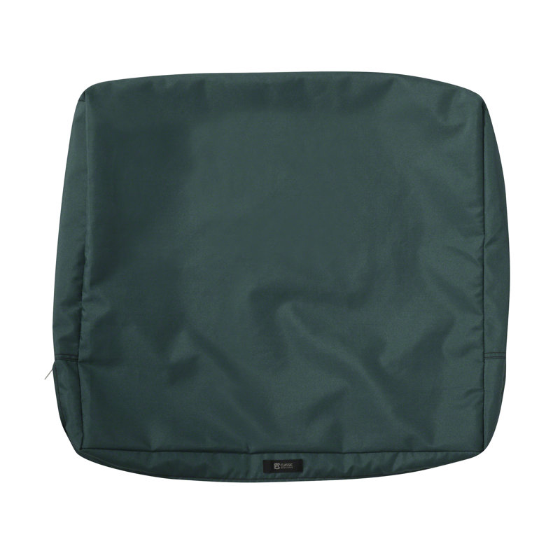 Jaylon Outdoor Dining Chair Cushion Cover, Mallard Green, 21" W x 20" D