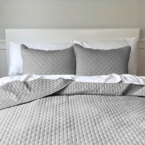 BedVoyage Melange from Bamboo Cotton Quilted Coverlet | Wayfair