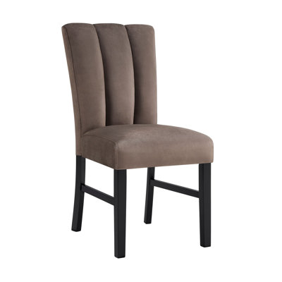 Vega Black/Brown Side Chair, Set of 2