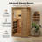 1-Person Far Infrared Sauna with Low EMF 1200W Heating Panels, Chromotherapy Lighting, MP3 Speakers, Tempered Glass Door, Indoor Home & Gym Sauna