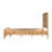 Cora Burl Wood King Panel Bed