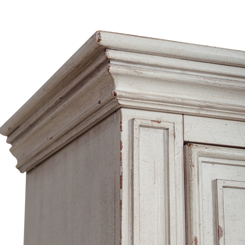 Temple Cloud 10 Drawer Dresser w/ Lined Interior, White