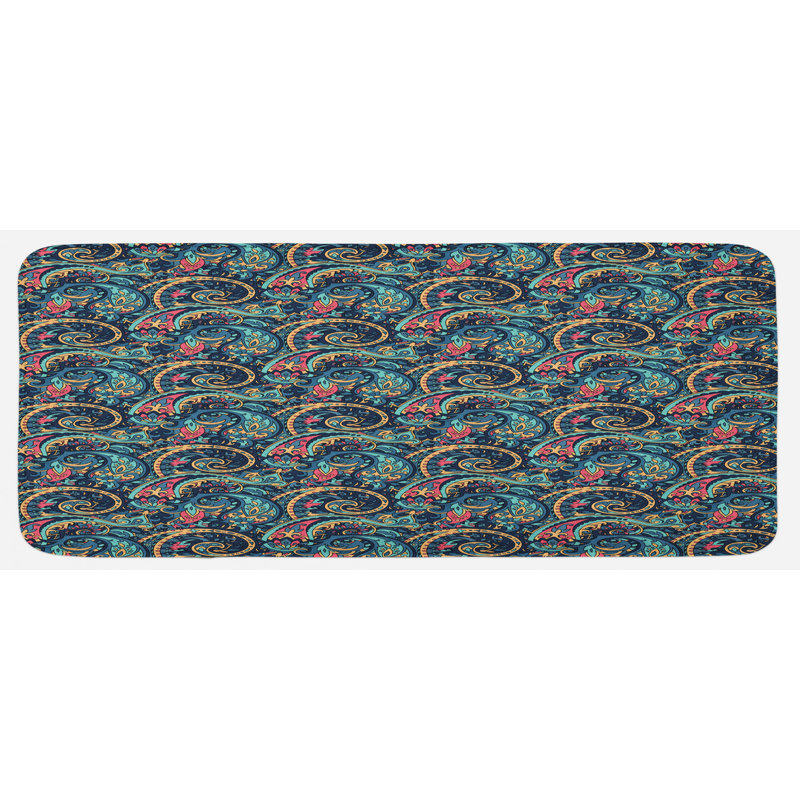 Eclectic Polyester Kitchen Mat
