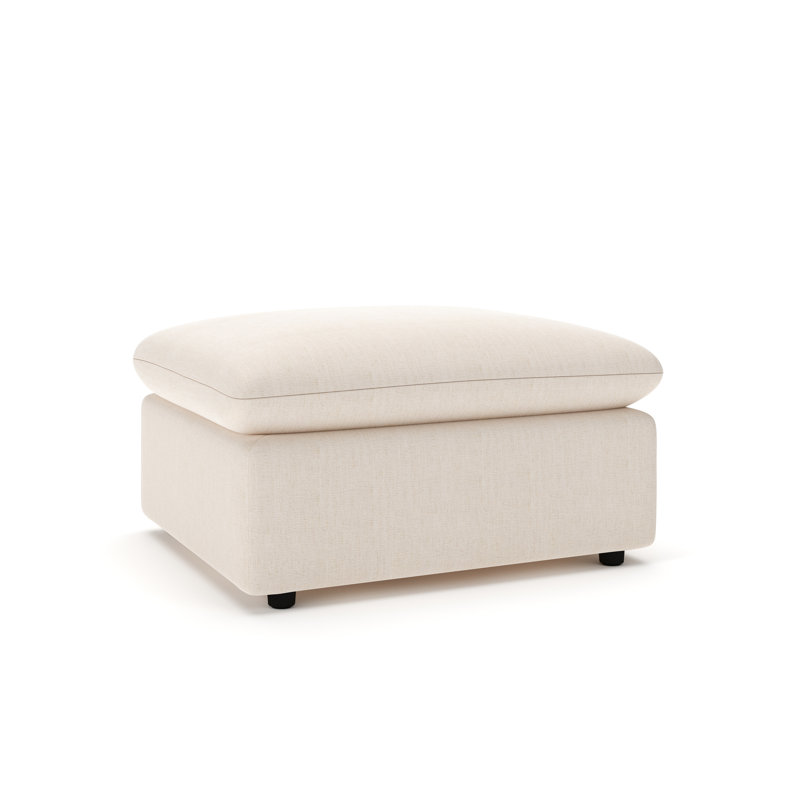 Repose-pieds Kallie, Chenille Crypton® coquille d'œuf Nomad