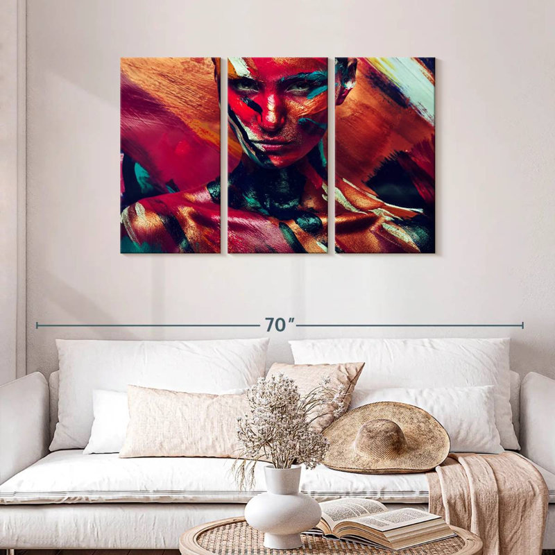 Senne Amazon Female Portrait, 28" H x 45" W