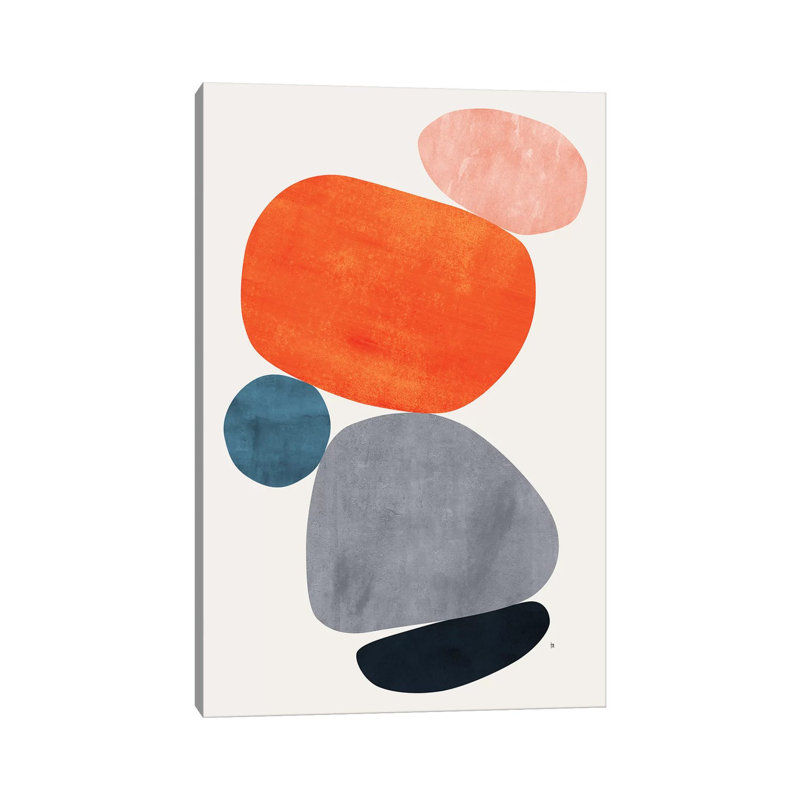 «Balance III» par Tracie Andrews - impression d'art graphique, H 60 po x l 40po x P 1,5 po, Toile tendue