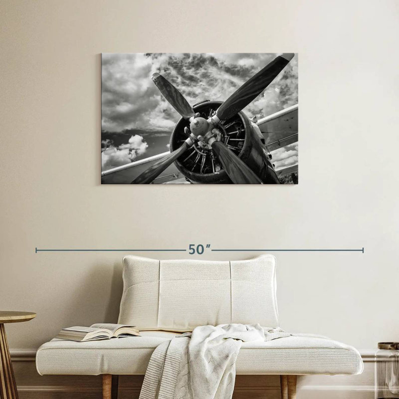 Mehar Monochrome Propeller, 24" H x 36" W