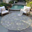 Tapis gris intérieur / extérieur lavable à la machine Chayden ACN1006-99126657